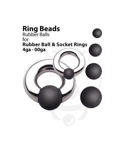 Replacement Rubber Balls for Rubber Ball and Socket Rings