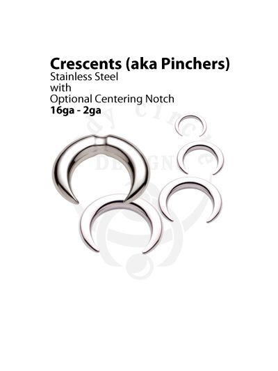 Crescents (aka Pinchers) - 316LVM Stainless Steel