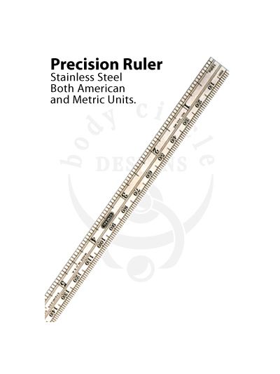 Stainless Steel Ruler - Inches and Millimeters
