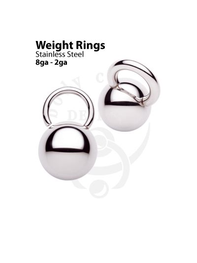 Weight Rings - 316LVM Stainless Steel