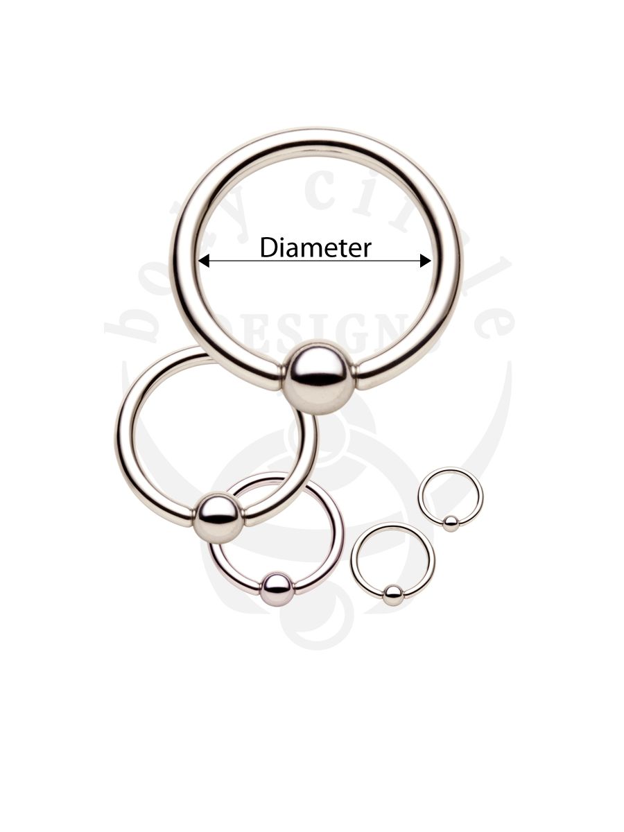 12G 3/8" Details about   Body Circle Designs piercing stainless captive bar ring